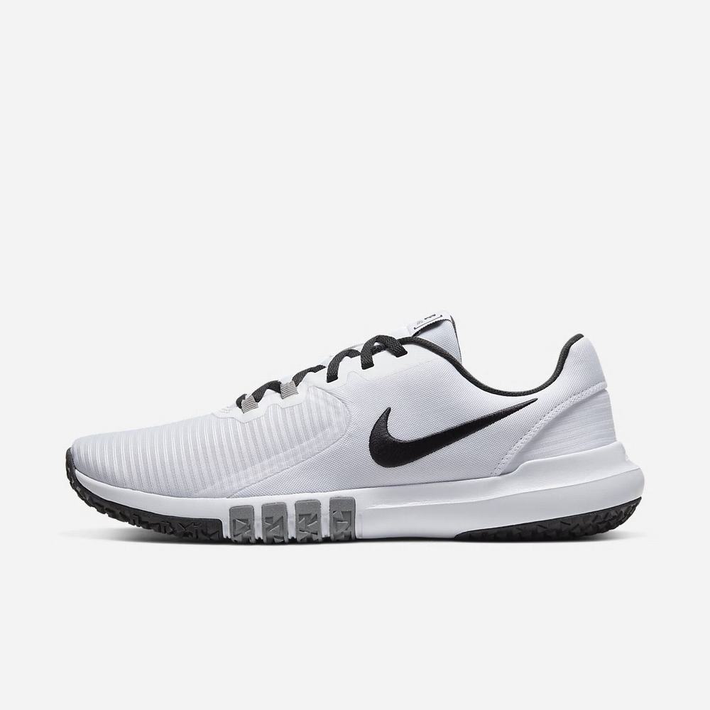 Chaussure De Fitness Nike Flex Control 4 Blanche 1305-689 White/Smoke Grey/Black Homme | PXT-56214308